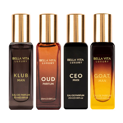 Bellavita Luxury with CEO Man, Klub, Oud, and G.O.A.T. Men Gift Set 4*20ML EDP - Oud & Bloom Store
