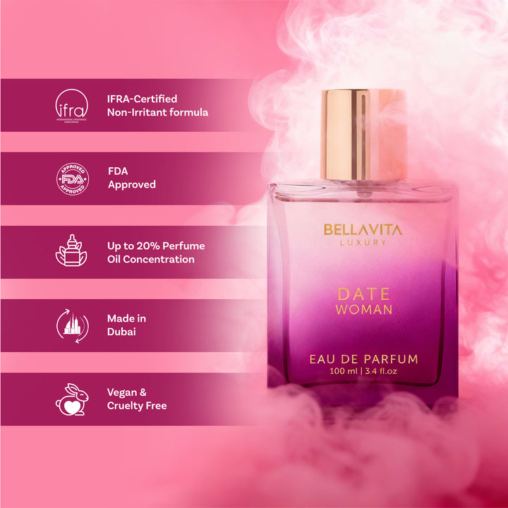 BellaVita Luxury Date Woman Eau de Parfum | 100 ml | Women's Perfume