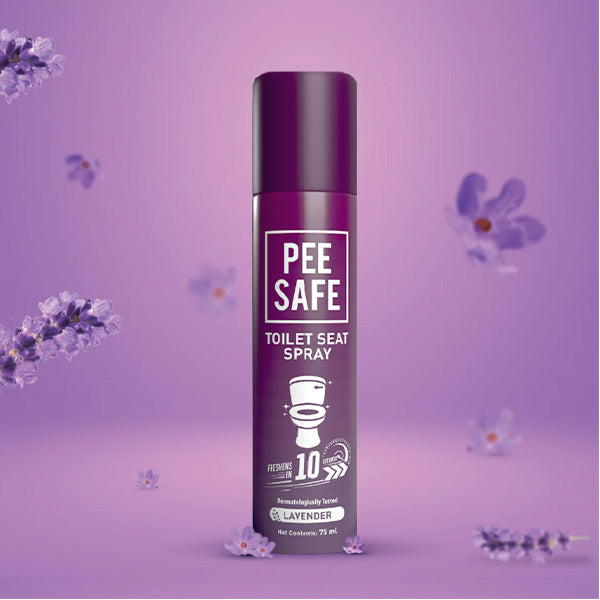 Pee Safe Toilet Seat Spray Lavender 75ml - Pack of 2