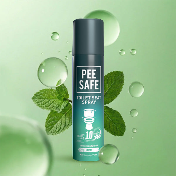 Pee Safe Toilet Seat Spray Mint 75ml - Pack of 2