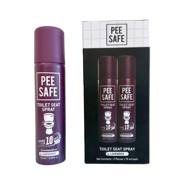 Pee Safe Toilet Seat Spray Lavender 75ml - Pack of 2