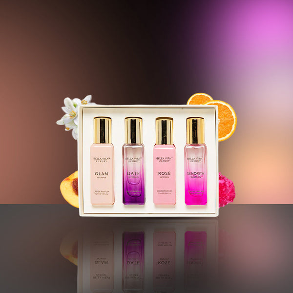Bellavita Luxury Miniature EDP Gift Set – 4 x 20ml For Women