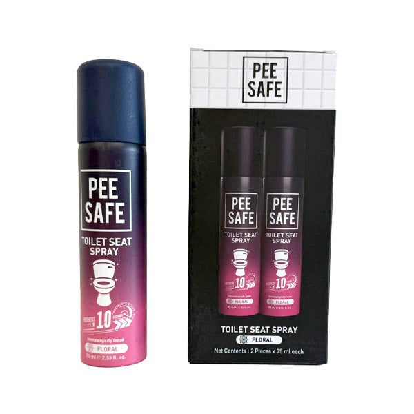 Pee Safe Toilet Seat Spray Floral 75ml - Pack of 2