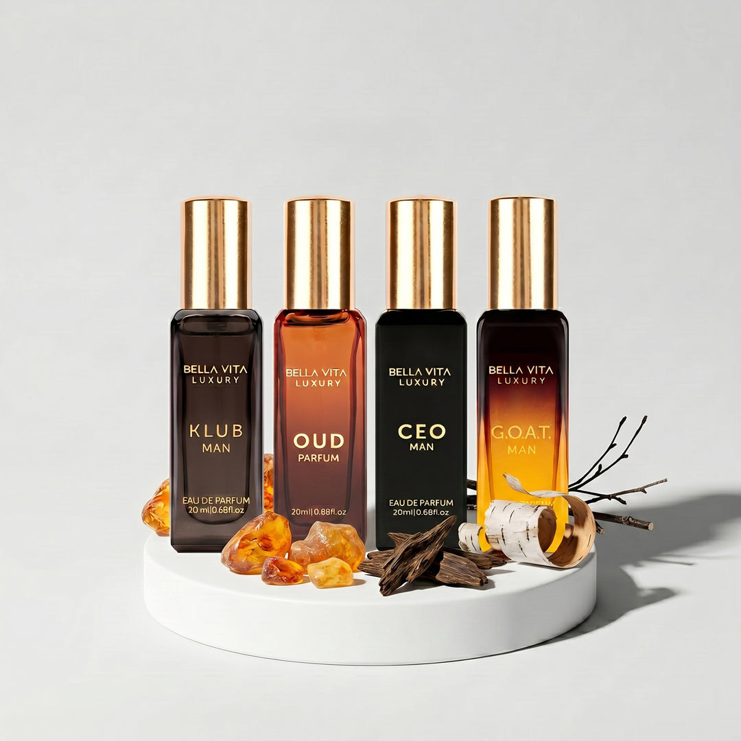 Bellavita Luxury Miniature EDP Gift Set – 4 x 20ml For Men