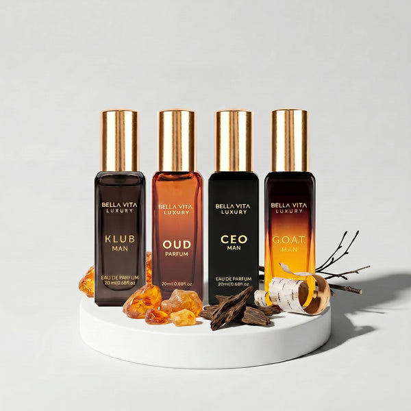 Bellavita Luxury Miniature EDP Gift Set – 4 x 20ml For Men