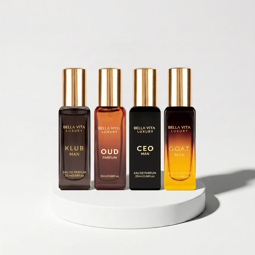 Bellavita Luxury Miniature EDP Gift Set – 4 x 20ml For Men