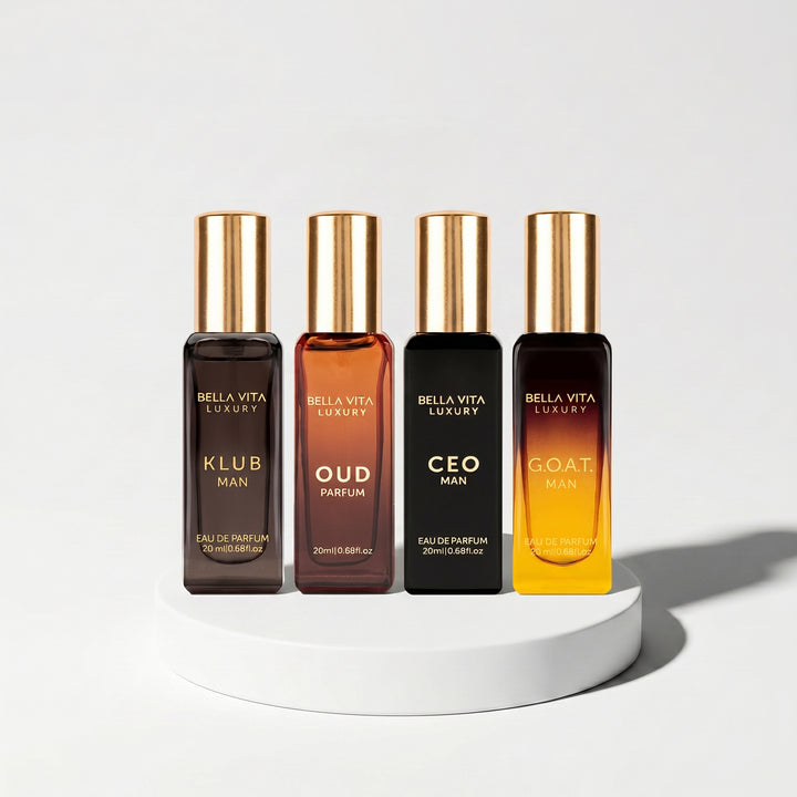 Bellavita Luxury Miniature EDP Gift Set – 4 x 20ml For Men