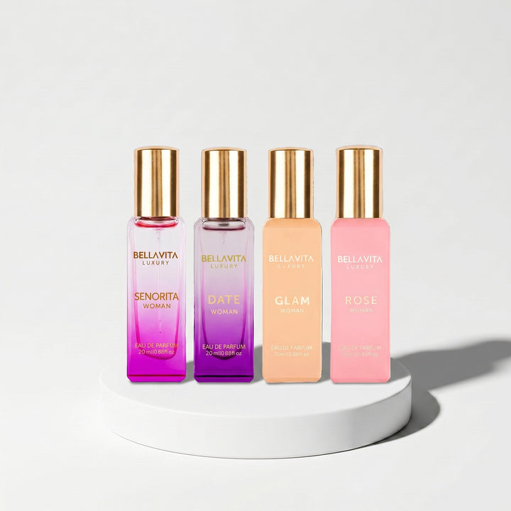 Bellavita Luxury Miniature EDP Gift Set – 4 x 20ml For Women