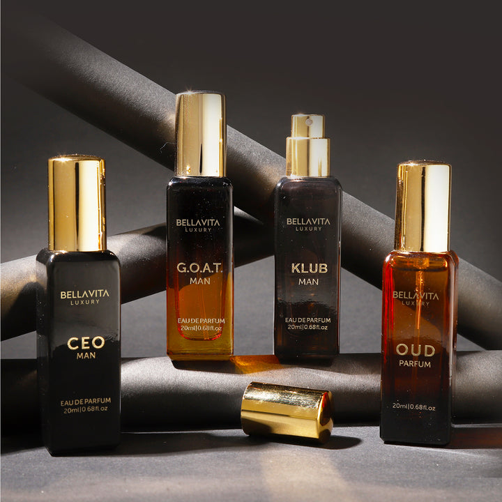 Bellavita Luxury with CEO Man, Klub, Oud, and G.O.A.T. Men Gift Set 4*20ML EDP - Oud & Bloom Store