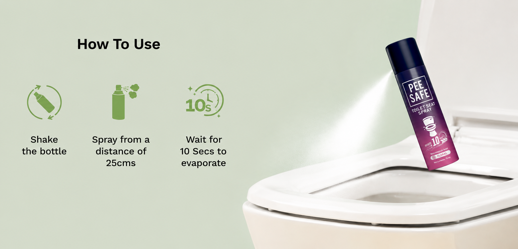 How to Use Pee Safe Toilet Seat Spray