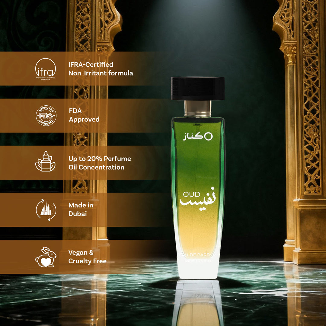 Bellavita Luxury Kenaz Oud Nafees Oriental EDP 100Ml